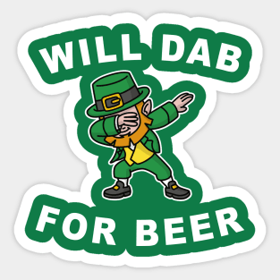 Will Dab for Beer Sticker